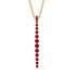 Tie Necklace Row Ruby - Paris No. 10