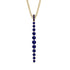 Tie Necklace Row Sapphire - Paris No. 13