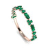 Eternity Mix Emerald Ring - Jocelyn No. 5