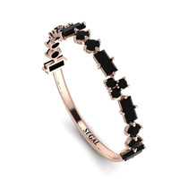 Eternity Mix Black Diamond Ring - Jocelyn No. 8 image 1
