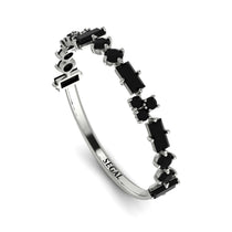 Eternity Mix Black Diamond Ring - Jocelyn No. 9 image 1