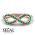 Infinity Emerald Ring - Alexa No. 5