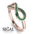 Infinity Emerald Ring - Alexa No. 5