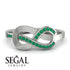 Infinity Yin Yang Emerald Ring - Lydia No. 6