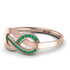Infinity Yin Yang Emerald Ring - Lydia No. 5