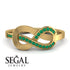 Infinity Yin Yang Emerald Ring - Lydia No. 4
