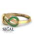 Infinity Yin Yang Emerald Ring - Lydia No. 4
