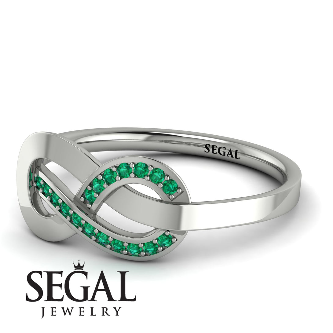 Infinity Yin Yang Emerald Ring - Lydia No. 6