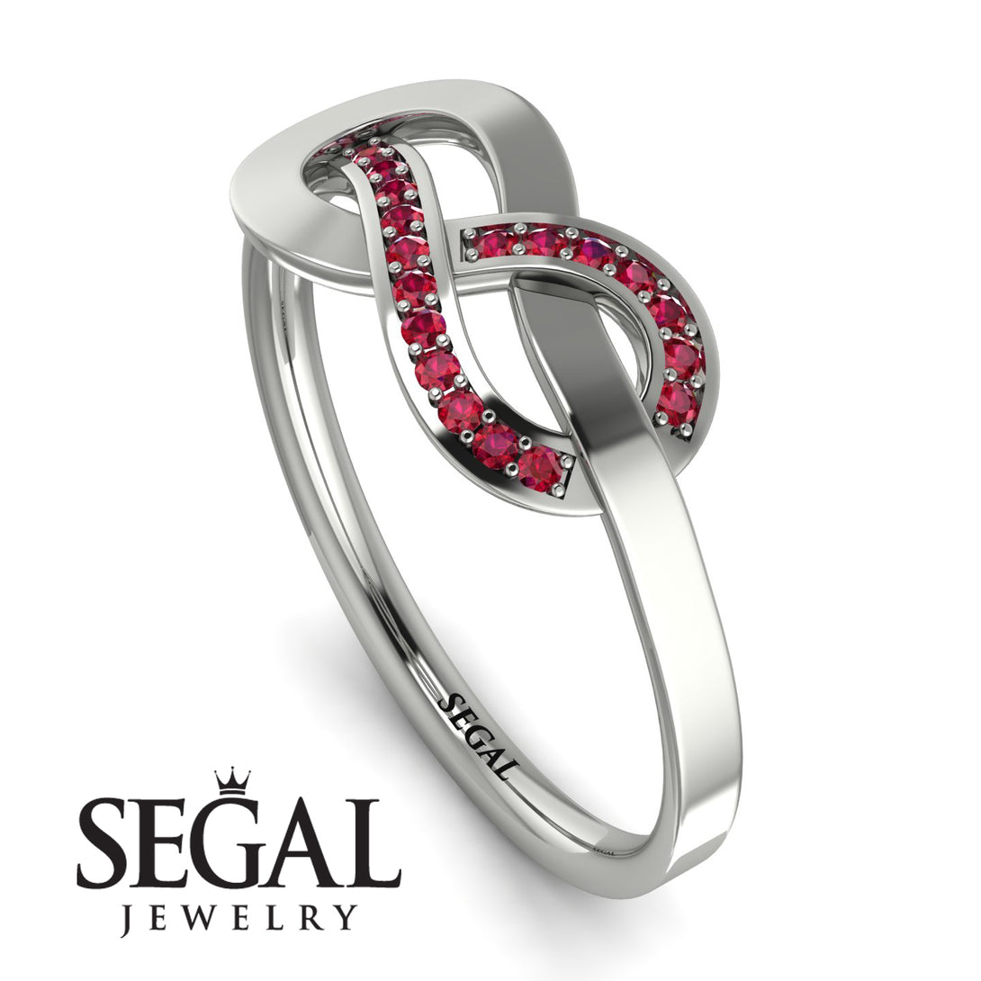 Infinity Yin Yang Ruby Ring - Lydia No. 12