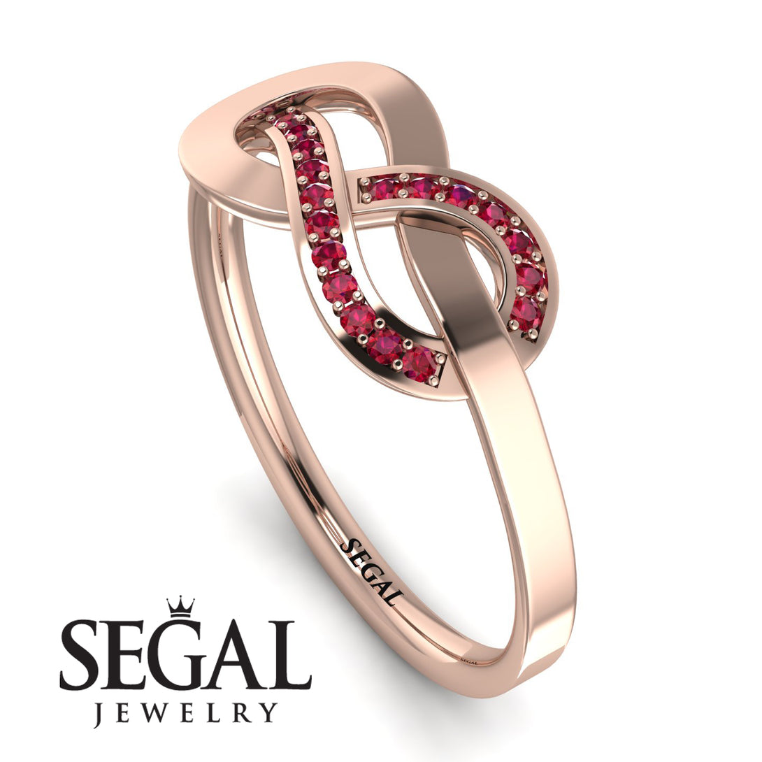 Infinity Yin Yang Ruby Ring - Lydia No. 11