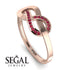 Infinity Yin Yang Ruby Ring - Lydia No. 11
