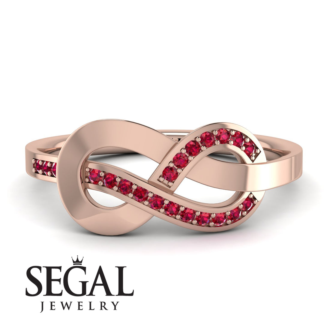 Infinity Yin Yang Ruby Ring - Lydia No. 11
