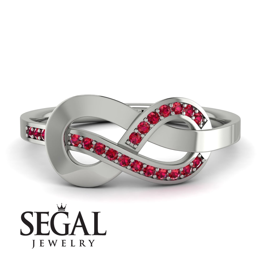 Infinity Yin Yang Ruby Ring - Lydia No. 12
