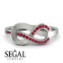 Infinity Yin Yang Ruby Ring - Lydia No. 12