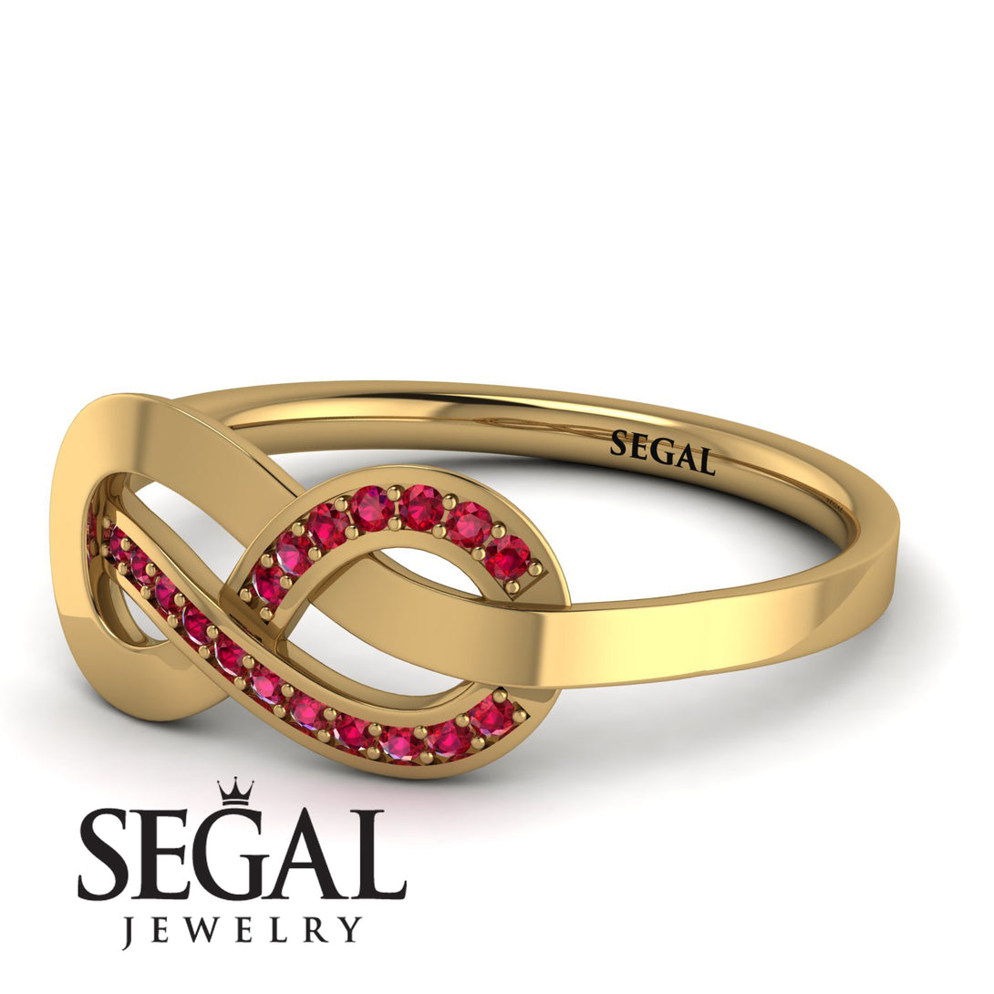 Infinity Yin Yang Ruby Ring - Lydia No. 10