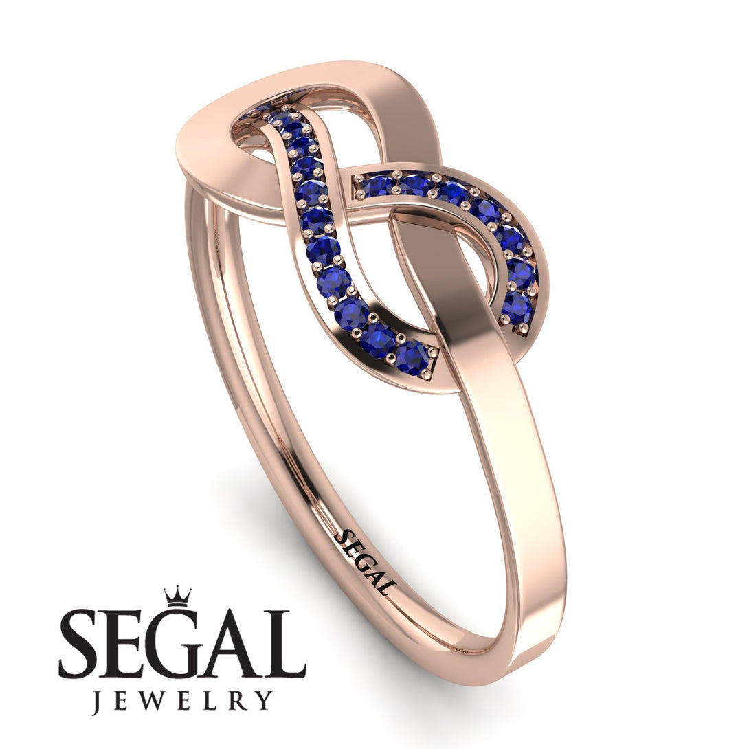 Infinity Yin Yang Sapphire Ring - Lydia No. 14