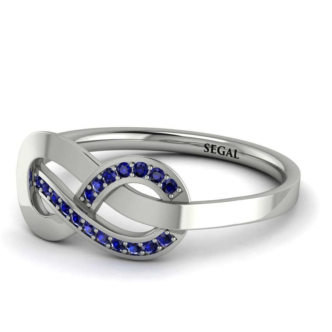 Infinity Yin Yang Sapphire Ring - Lydia No. 15