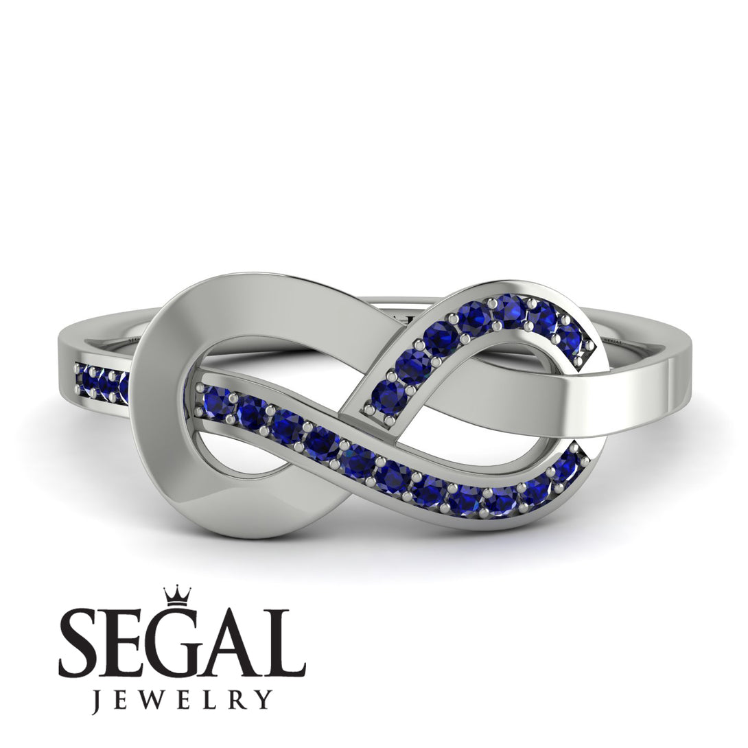 Infinity Yin Yang Sapphire Ring - Lydia No. 15