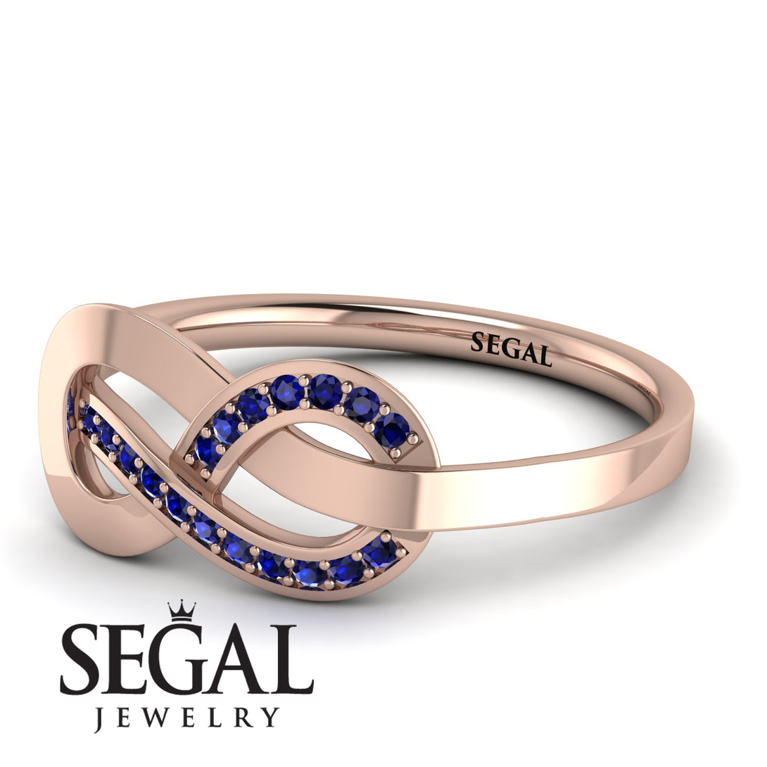 Infinity Yin Yang Sapphire Ring - Lydia No. 14