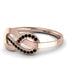 Infinity Yin Yang Black Diamond Ring - Lydia No. 8 image 1