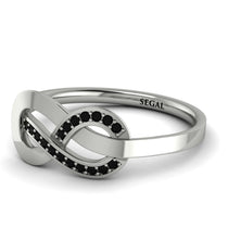 Infinity Yin Yang Black Diamond Ring - Lydia No. 9 image 1