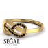 Infinity Yin Yang Black Diamond Ring - Lydia No. 7