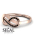 Infinity Yin Yang Black Diamond Ring - Lydia No. 8