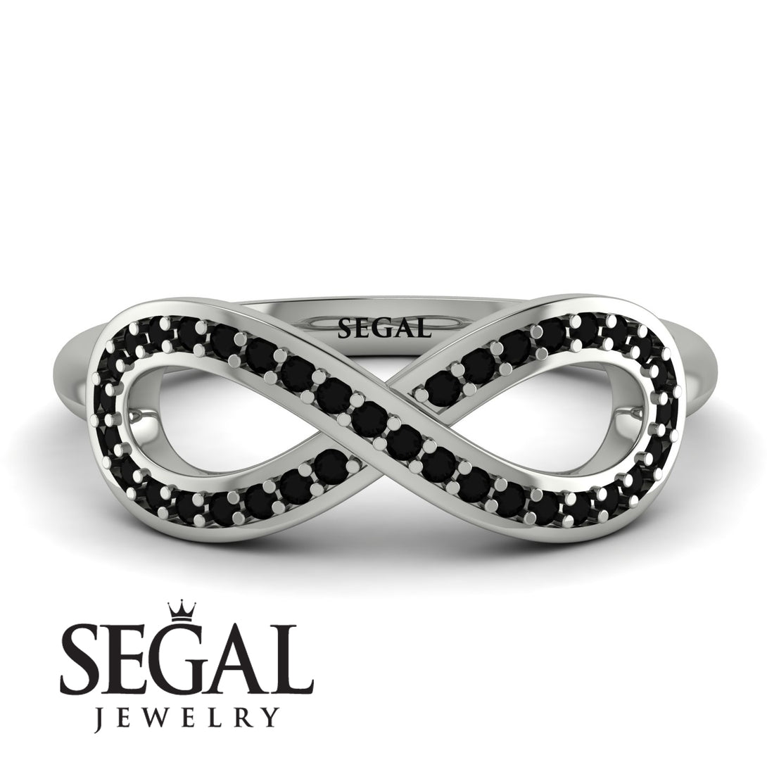 Infinity Black Diamond Ring - Alexa No. 9