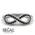 Infinity Black Diamond Ring - Alexa No. 9