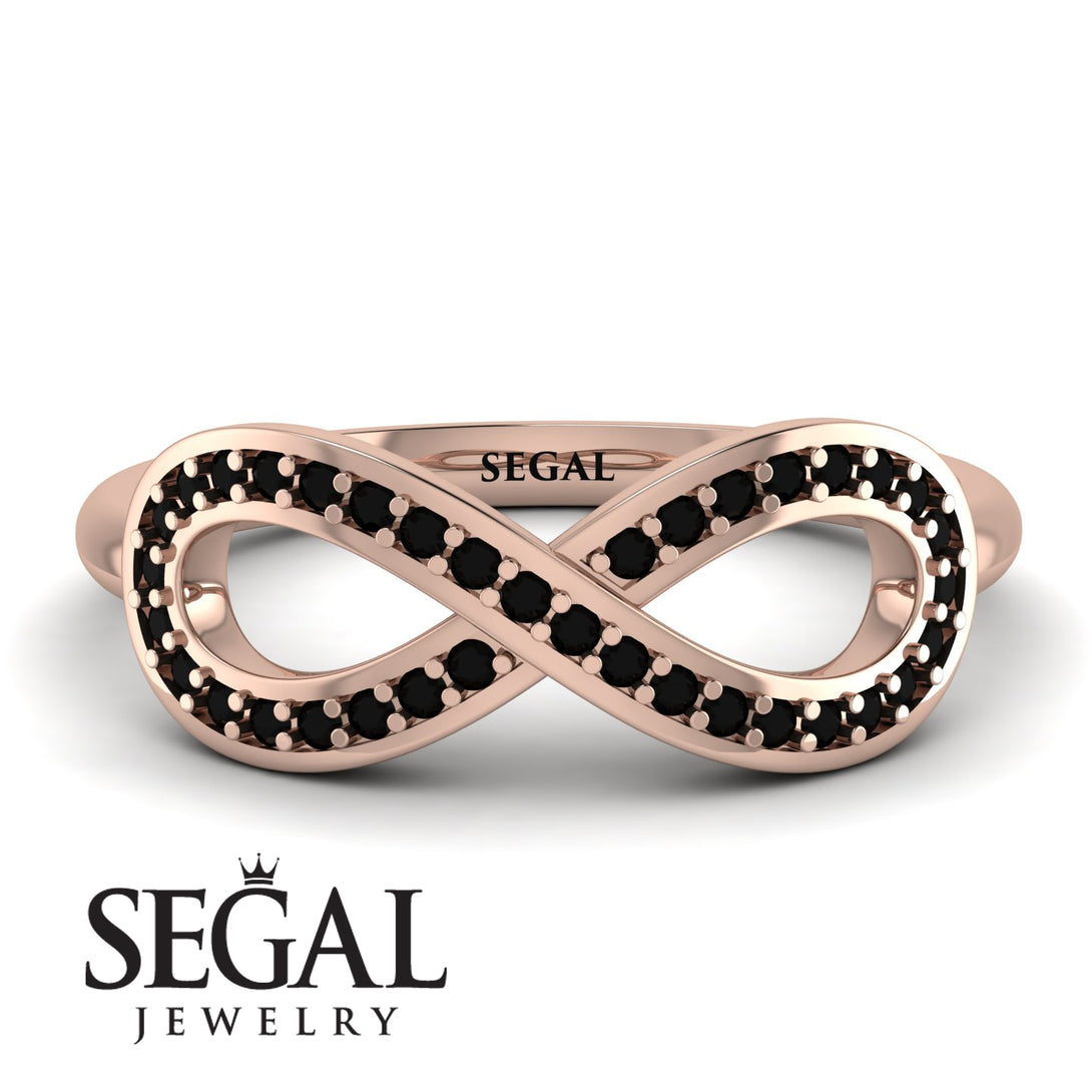 Infinity Black Diamond Ring - Alexa No. 8