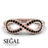Infinity Black Diamond Ring - Alexa No. 8 image 6