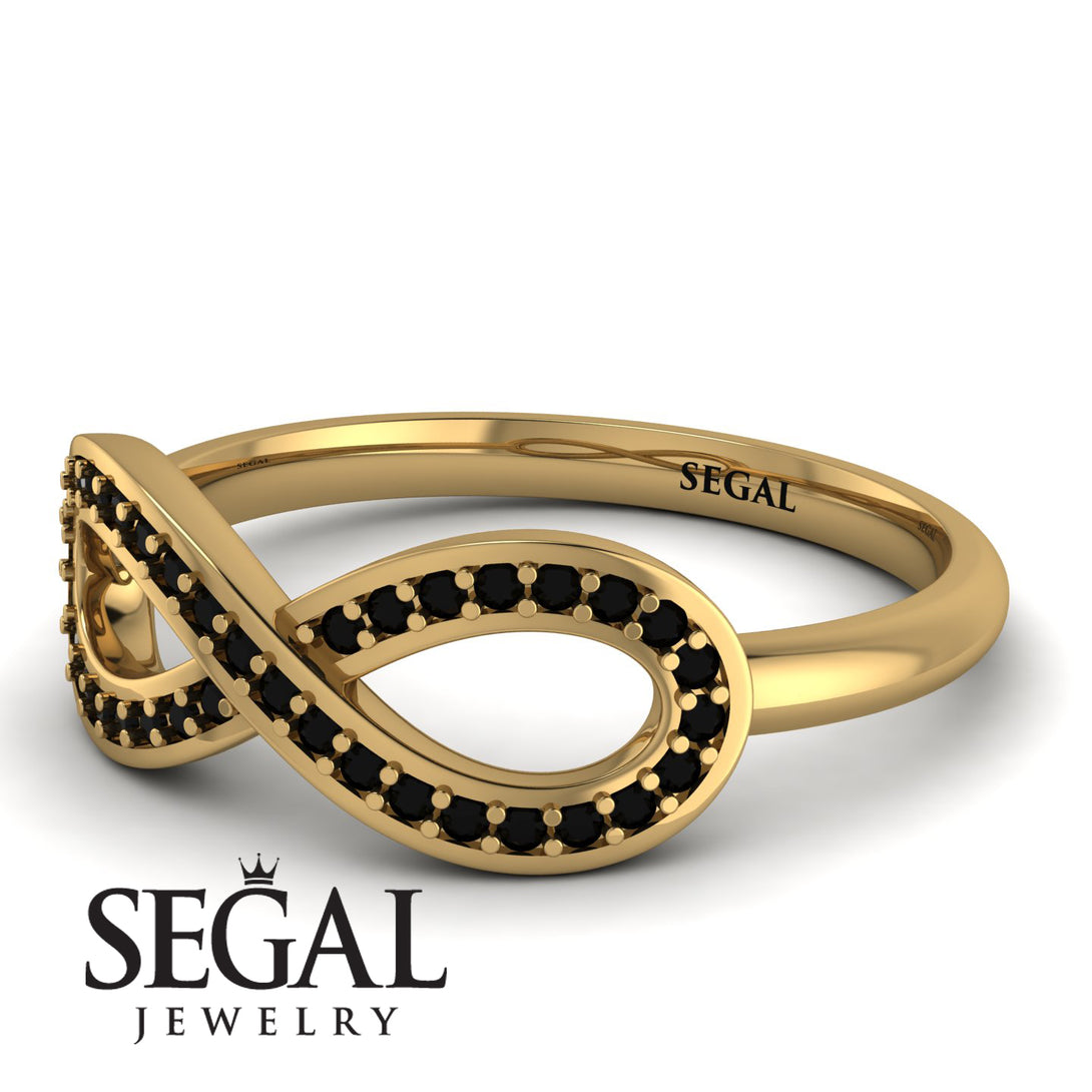 Infinity Black Diamond Ring - Alexa No. 7