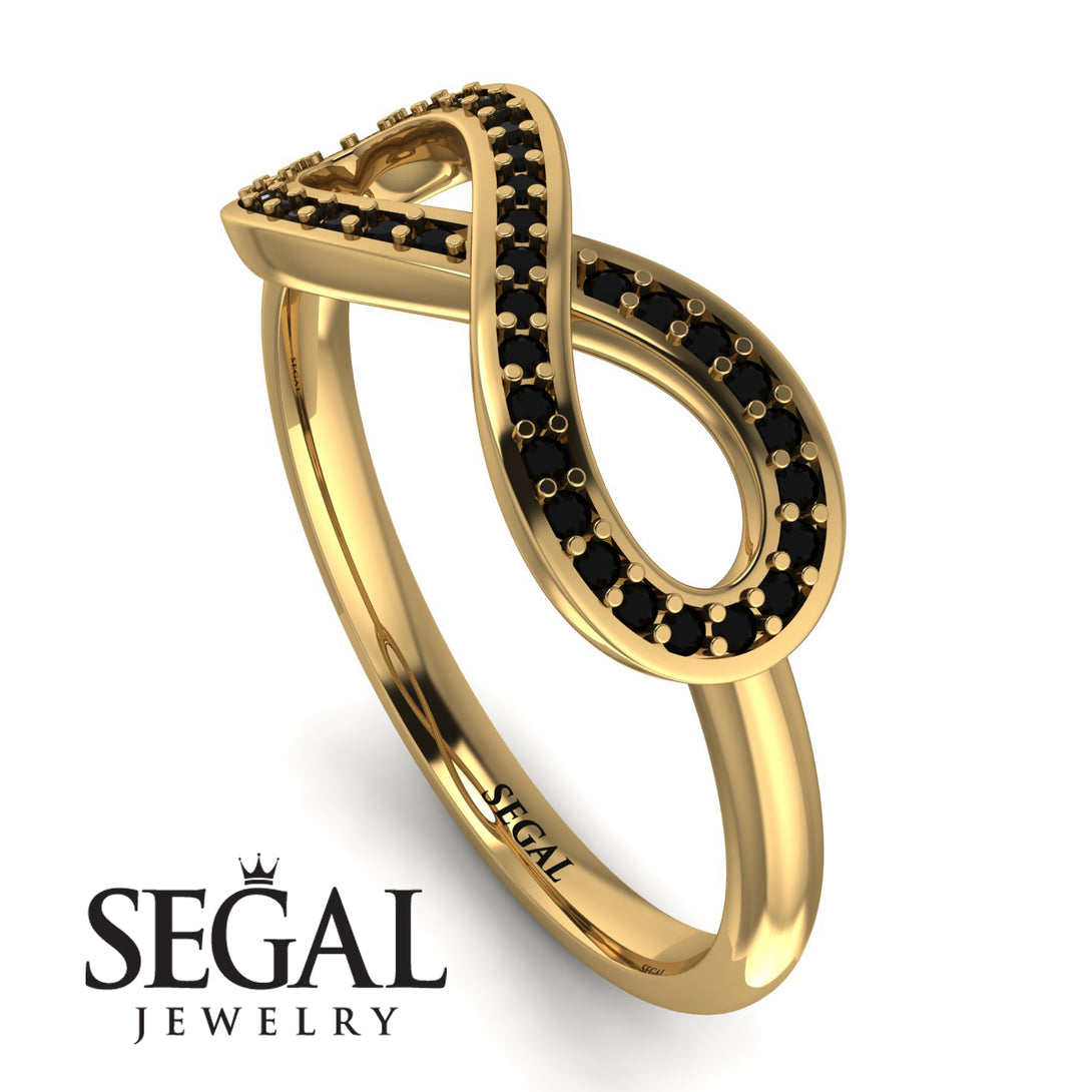 Infinity Black Diamond Ring - Alexa No. 7