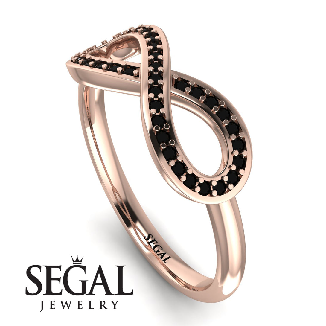 Infinity Black Diamond Ring - Alexa No. 8