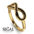 Infinity Black Diamond Ring - Alexa No. 7