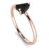 A Letter - Initial Rose Gold Diamond Ring