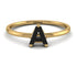 A Letter - Initial Gold Diamond Ring