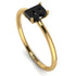 B Letter - Initial Gold Diamond Ring