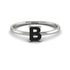 B Letter - Initial White Gold Diamond Ring
