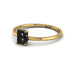 B Letter - Initial Gold Diamond Ring