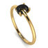 C Letter - Initial Gold Diamond Ring