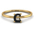 C Letter - Initial Gold Diamond Ring