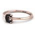 C Letter - Initial Rose Gold Diamond Ring