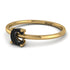 C Letter - Initial Gold Diamond Ring