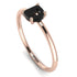 D Letter - Initial Rose Gold Diamond Ring