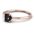 D Letter - Initial Rose Gold Diamond Ring