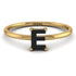 E Letter - Initial Gold Diamond Ring