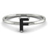 F Letter - Initial White Gold Diamond Ring