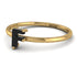 F Letter - Initial Gold Diamond Ring