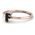 F Letter - Initial Rose Gold Diamond Ring
